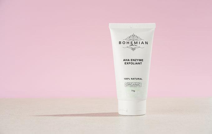 Bohemian Skin's AHA Enzyme Cleanser is gentle and nonabrasive.