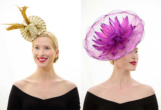 Top off your race day look with a stylish hat from Sandy Aslett Milliner
