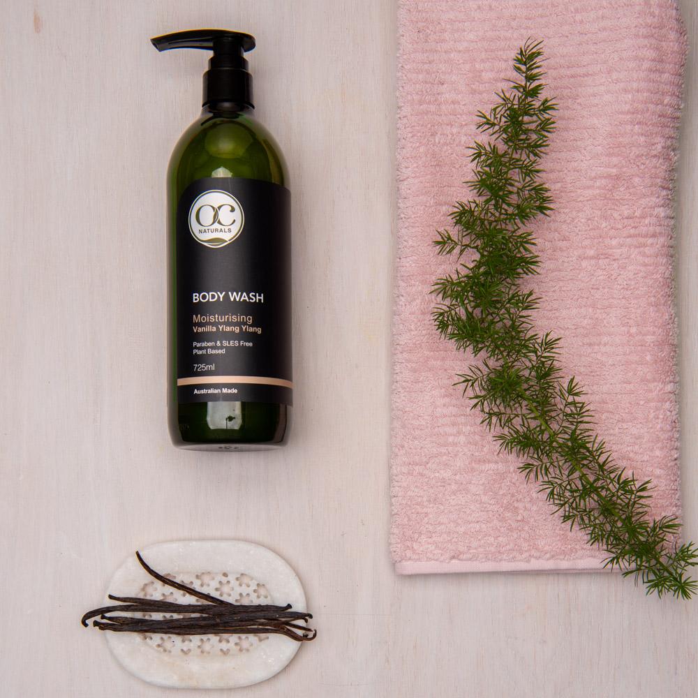OC Naturals body washes are the perfect skin hydrating body washes for winter. 
